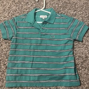 Lacoste Striped Polo Shirt Size 5